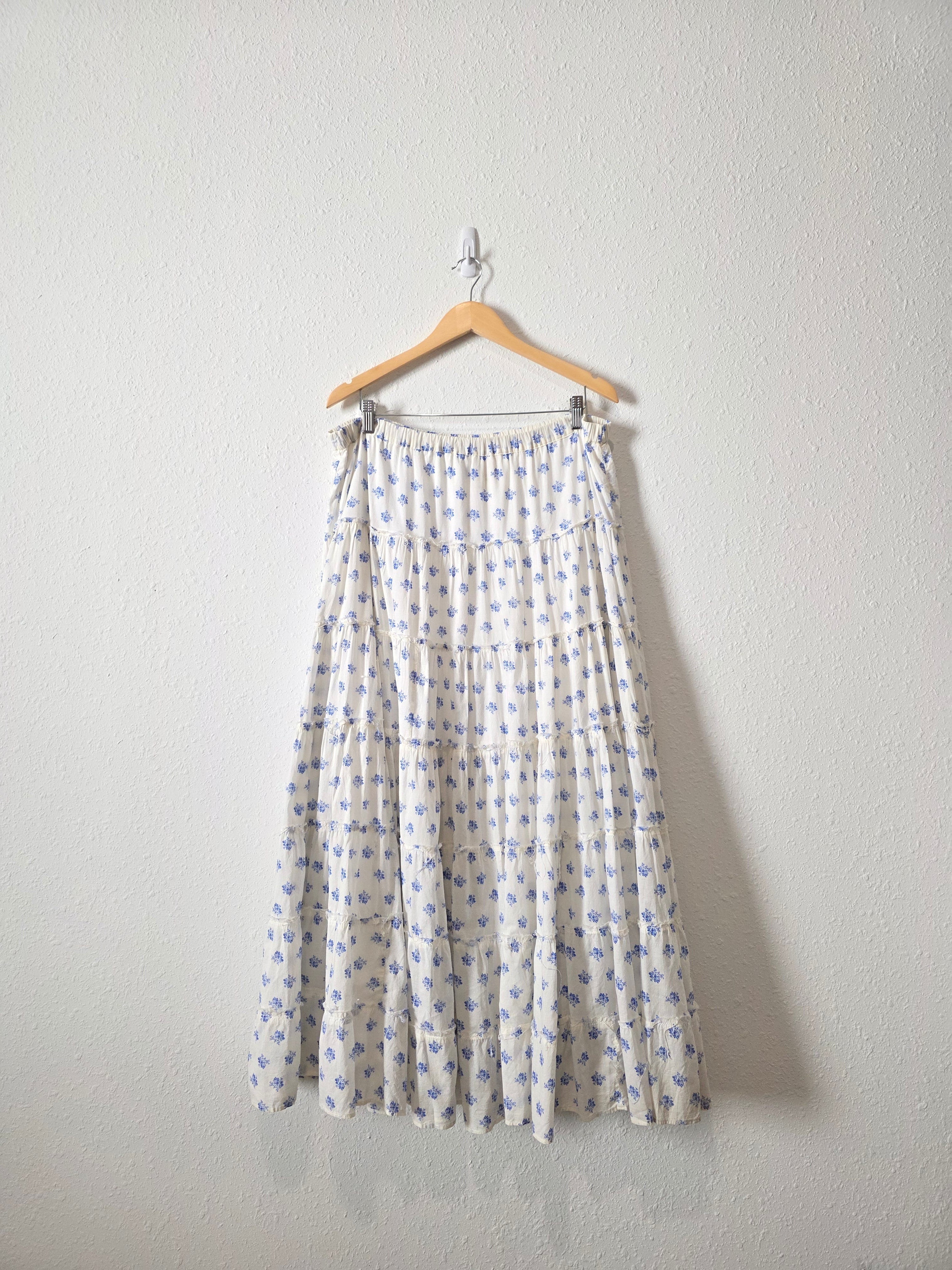 Floral Cottagecore Maxi Skirt (XL)