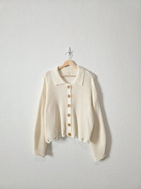 Promesa Button Up Sweater (S)