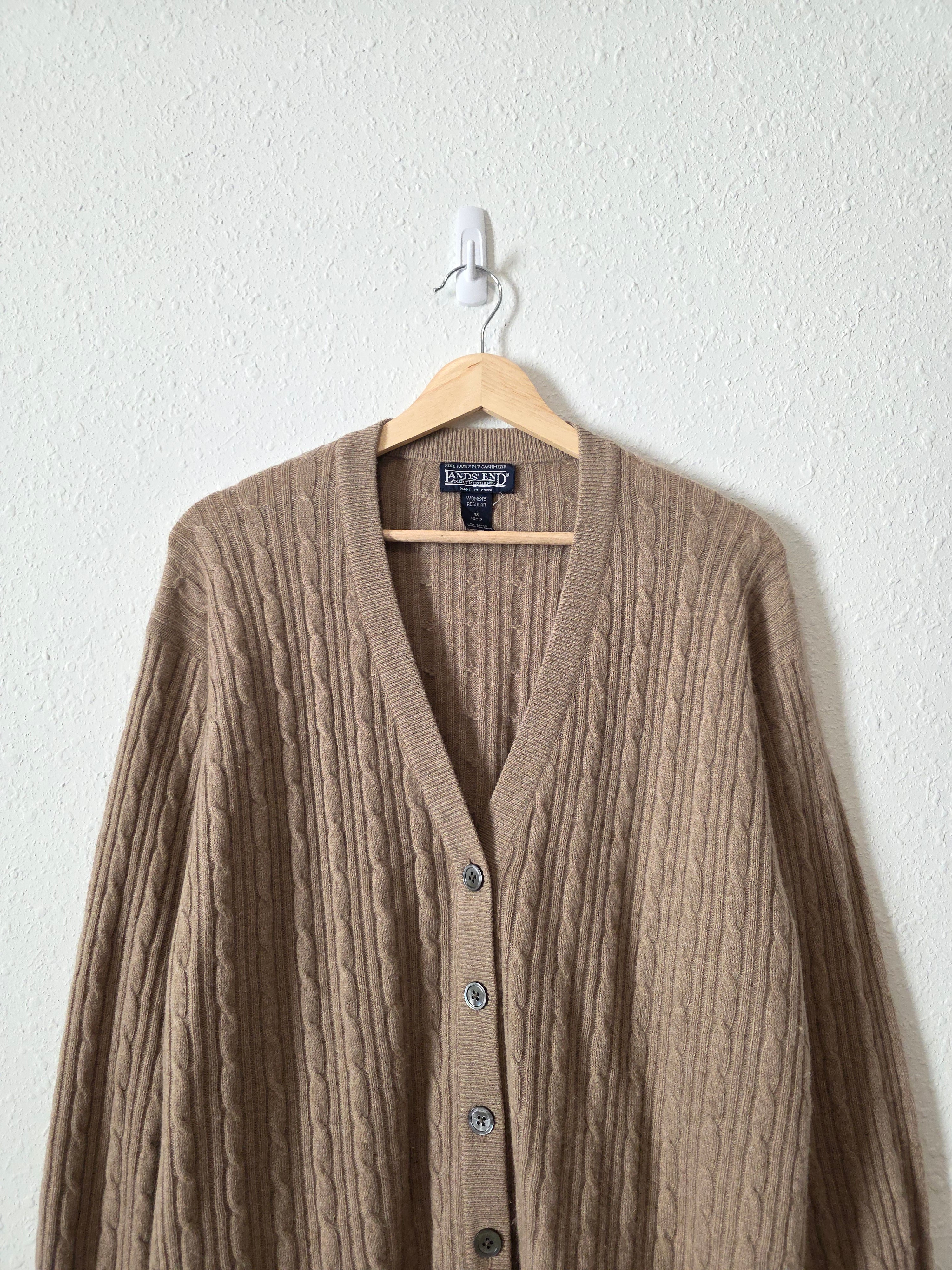 Vintage Lands End Cashmere Cardigan (M)
