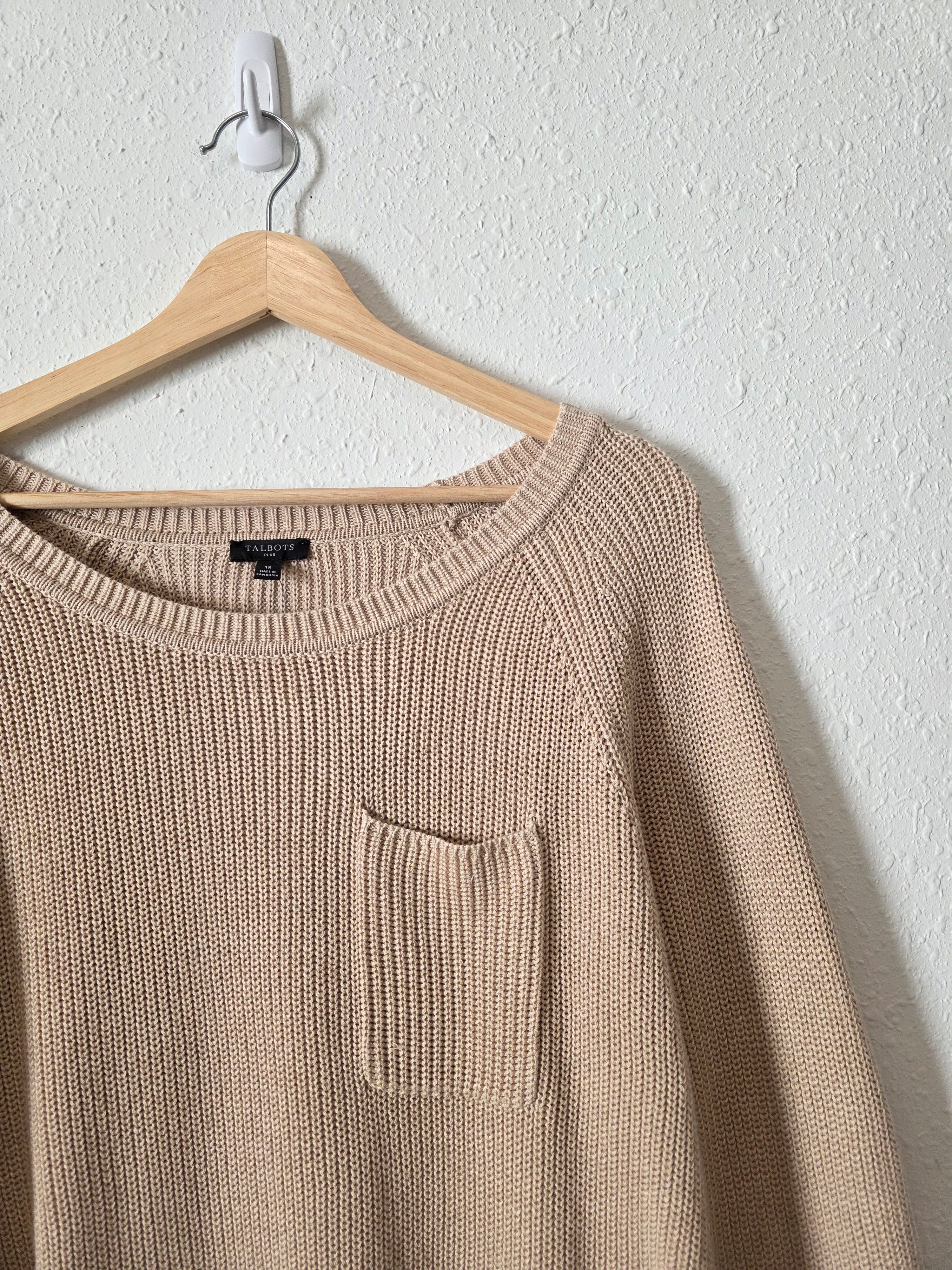 NEW Beachy Cotton Sweater (1X)