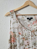 Floral Button Up Midi Dress (M)