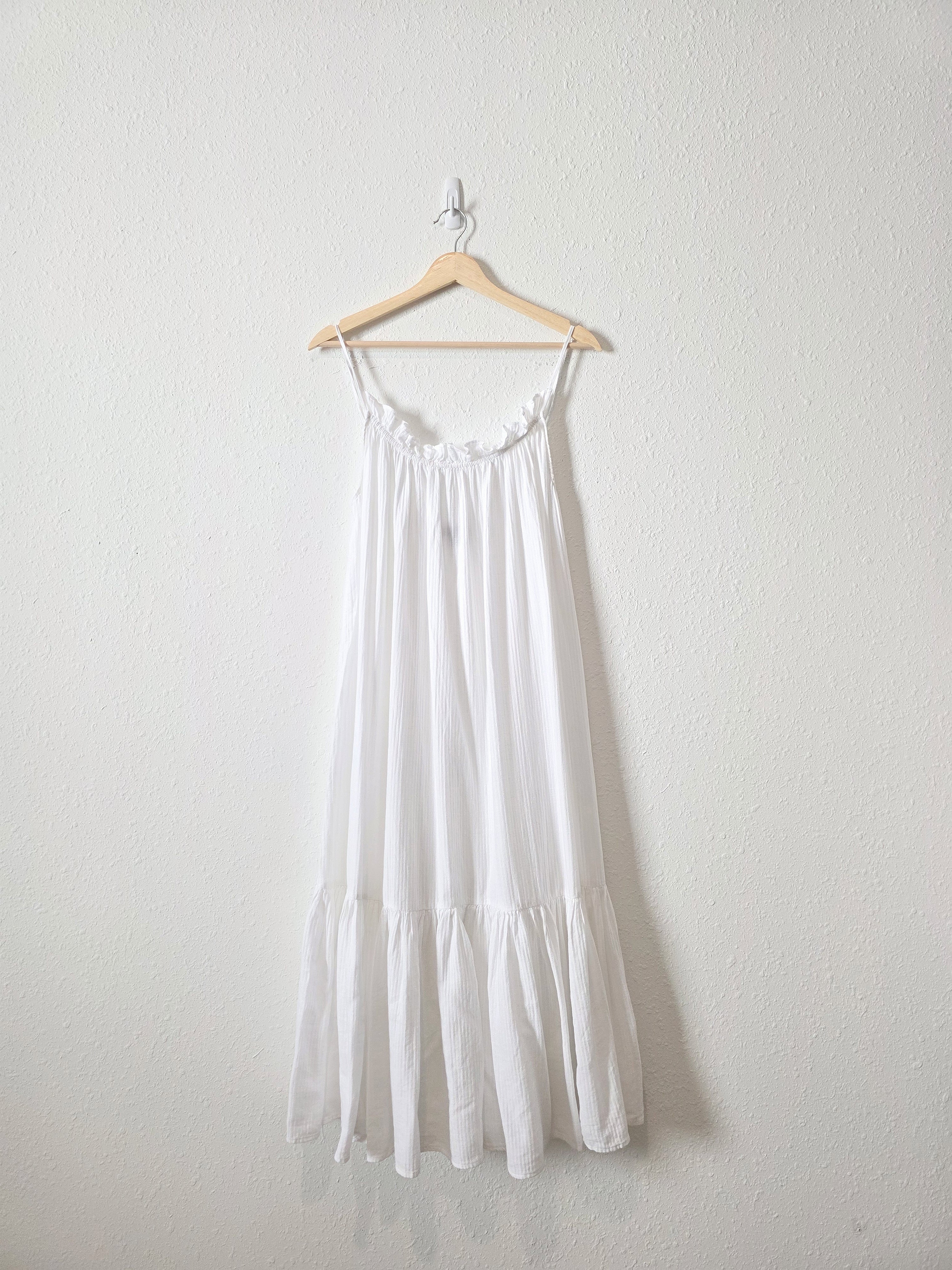 J.Crew White Midi Coverup Dress (S/M)