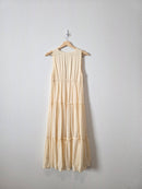 Cream Tiered Midi Dress (S)