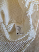 Gauze Puff Sleeve Blouse (L)