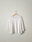 Aerie White Relaxed Cotton Tee (L)