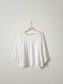 Aerie White Relaxed Cotton Tee (L)