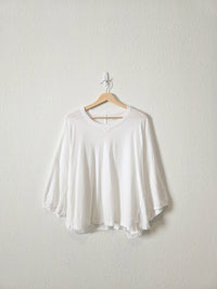 Aerie White Relaxed Cotton Tee (L)