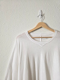 Aerie White Relaxed Cotton Tee (L)