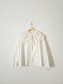 Rebecca Taylor Eyelet Collared Top (S)