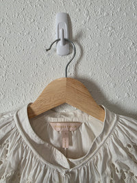 Rebecca Taylor Eyelet Collared Top (S)