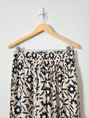 Floral Wide Leg Linen Blend Pants (M)