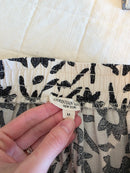 Floral Wide Leg Linen Blend Pants (M)