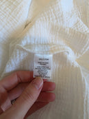 White Cotton Gauze Top (1X)