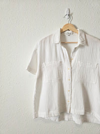 Madewell Cotton Gauze Button Up (S)