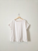 White Cotton Short Sleeve Tee (XL)