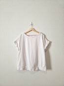 White Cotton Short Sleeve Tee (XL)
