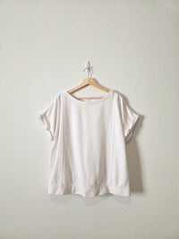 White Cotton Short Sleeve Tee (XL)