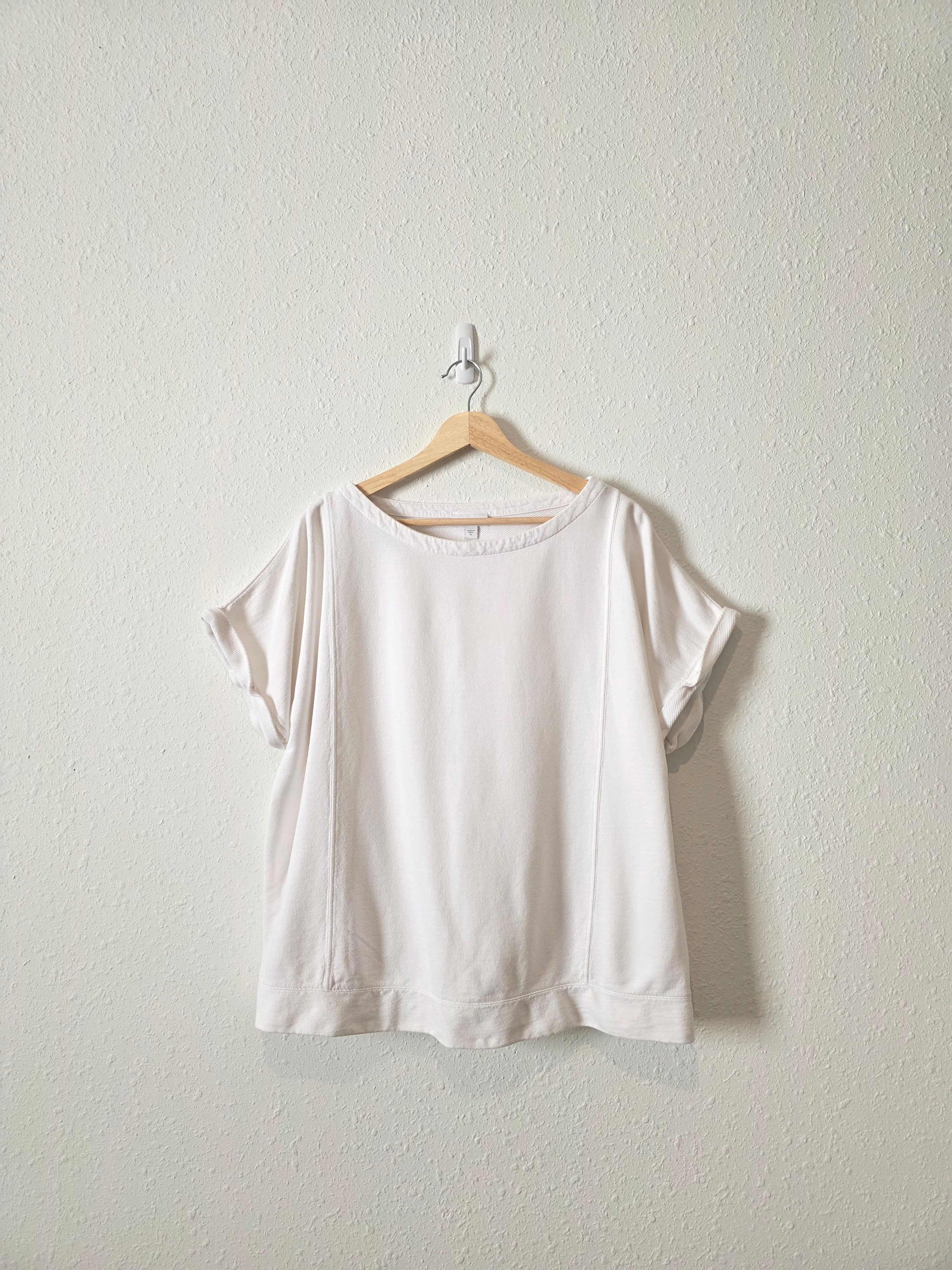 White Cotton Short Sleeve Tee (XL)