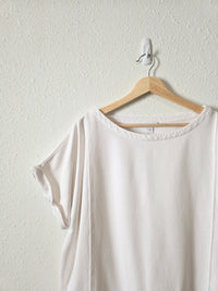 White Cotton Short Sleeve Tee (XL)