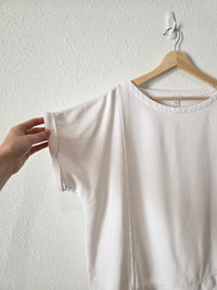 White Cotton Short Sleeve Tee (XL)