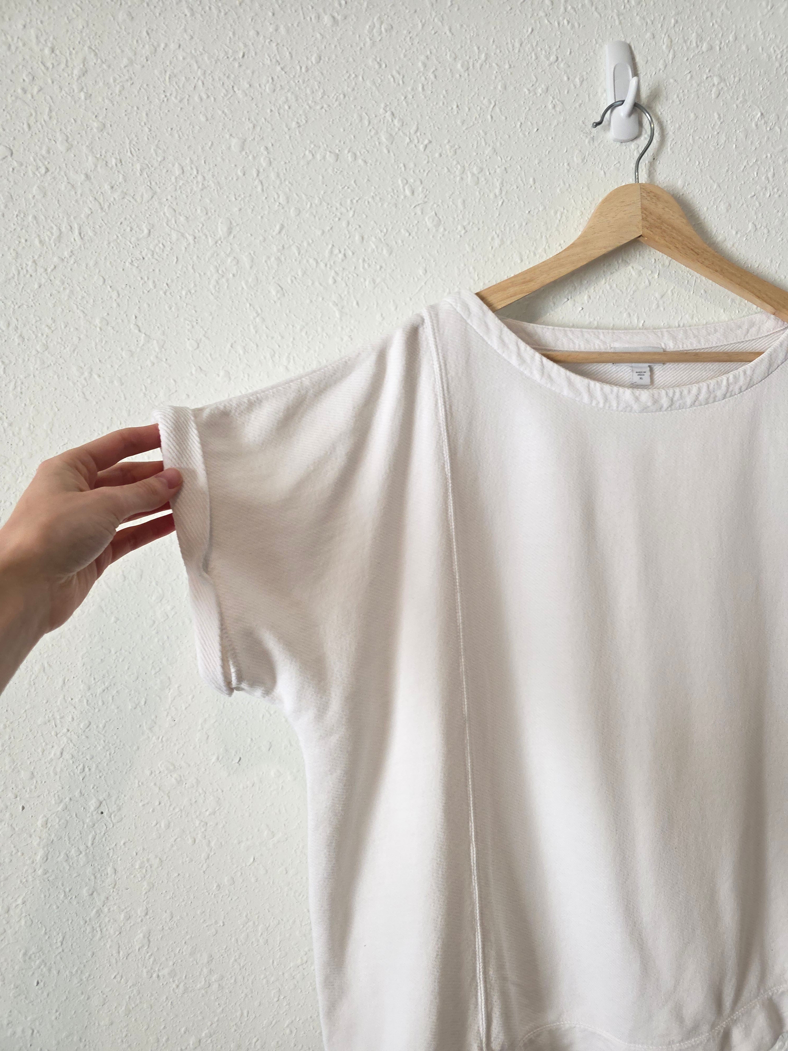 White Cotton Short Sleeve Tee (XL)