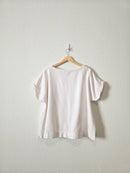 White Cotton Short Sleeve Tee (XL)