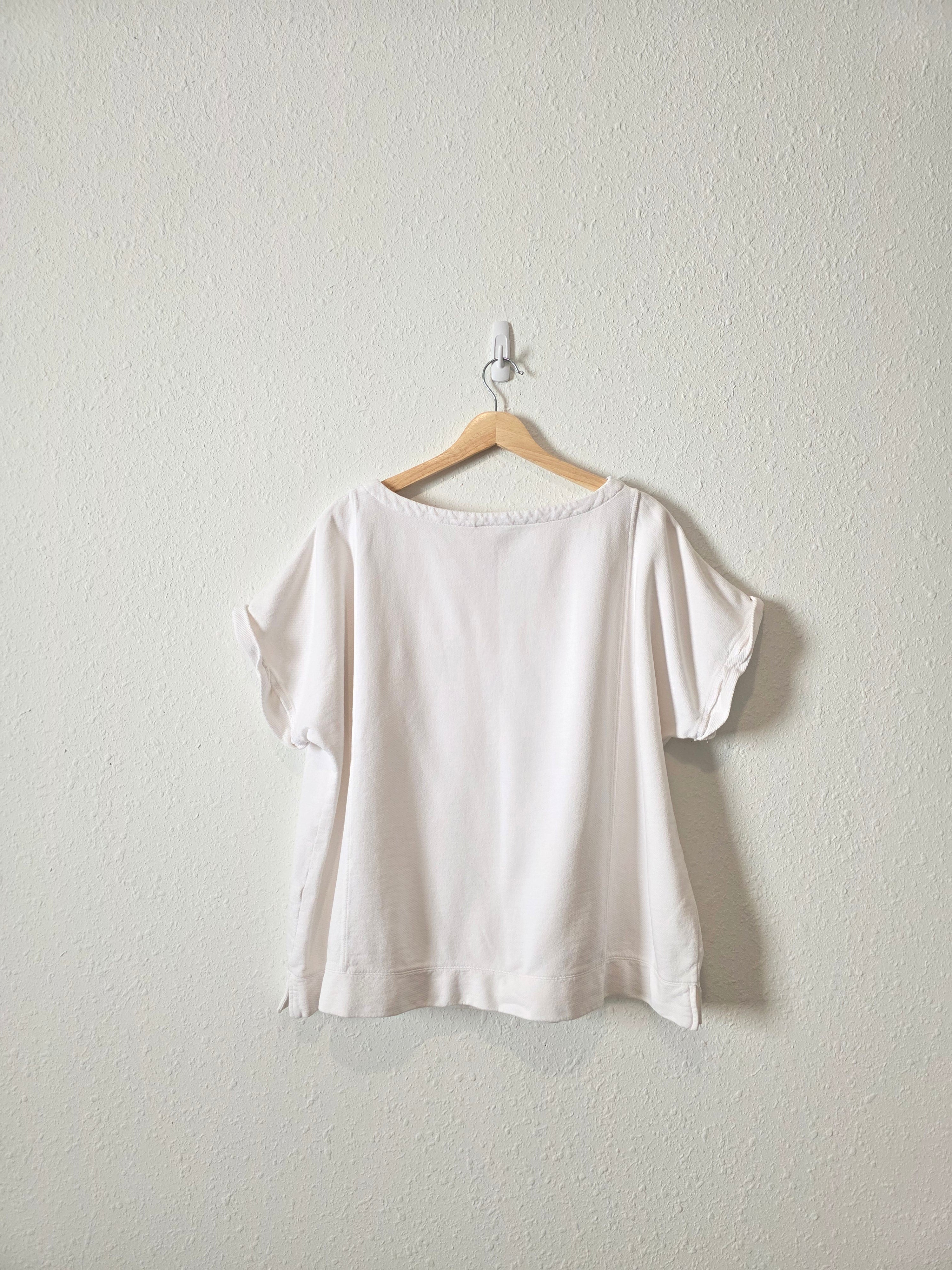 White Cotton Short Sleeve Tee (XL)