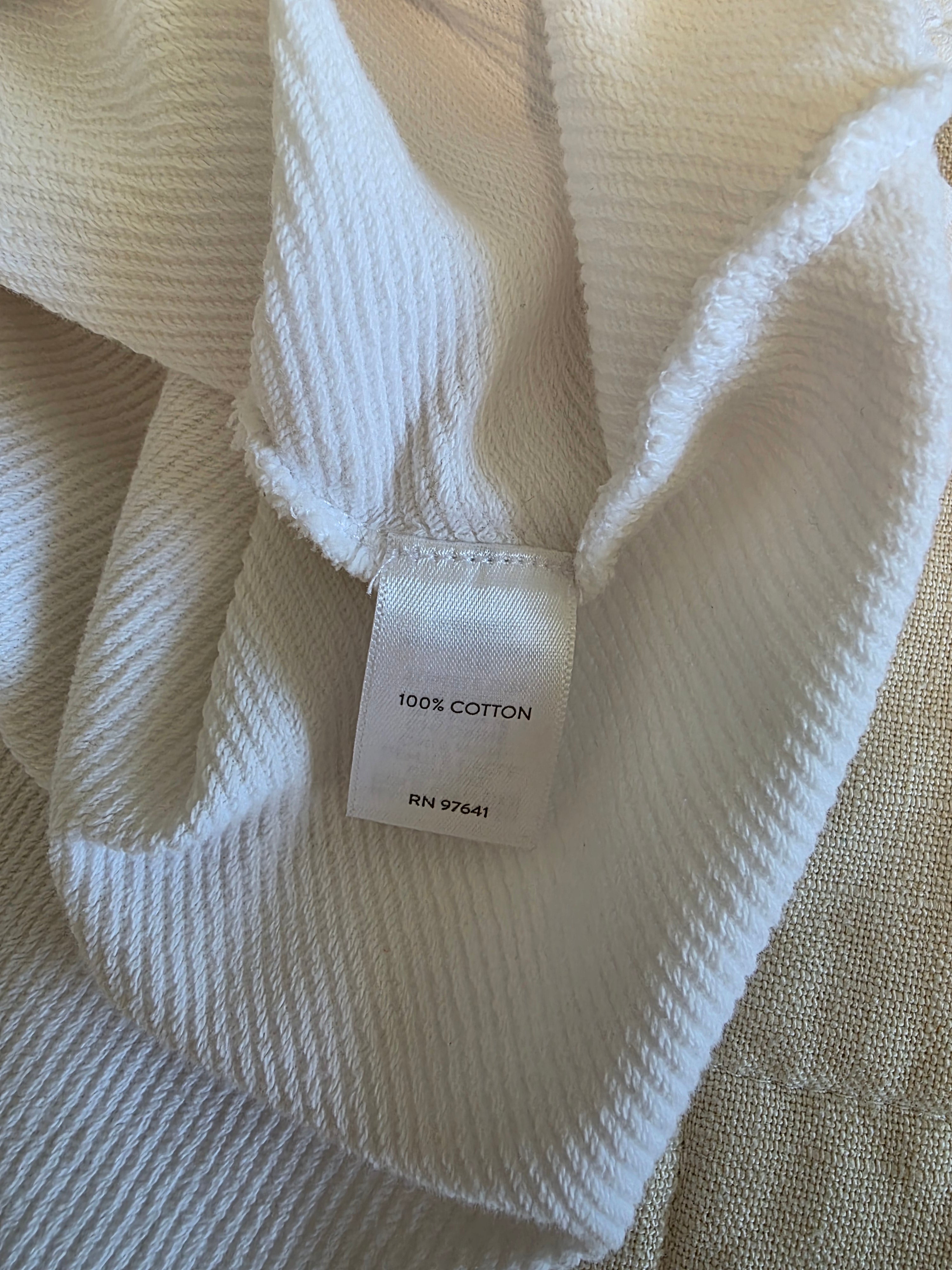 White Cotton Short Sleeve Tee (XL)