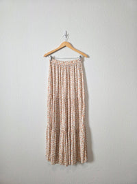 Dainty Floral Maxi Skirt (S)