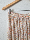 Dainty Floral Maxi Skirt (S)