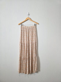 Dainty Floral Maxi Skirt (S)