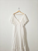 White Eyelet Maxi Dress (L)