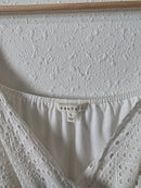 White Eyelet Maxi Dress (L)