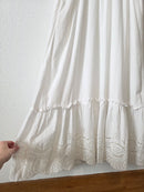 White Eyelet Maxi Dress (L)