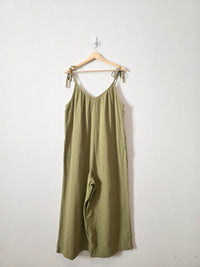 Gauze Wide Leg Jumpsuit (L)