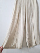 Linen Blend Wide Leg Pants (M)