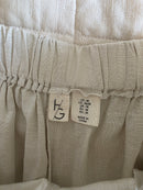 Linen Blend Wide Leg Pants (M)