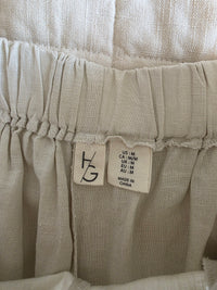 Linen Blend Wide Leg Pants (M)