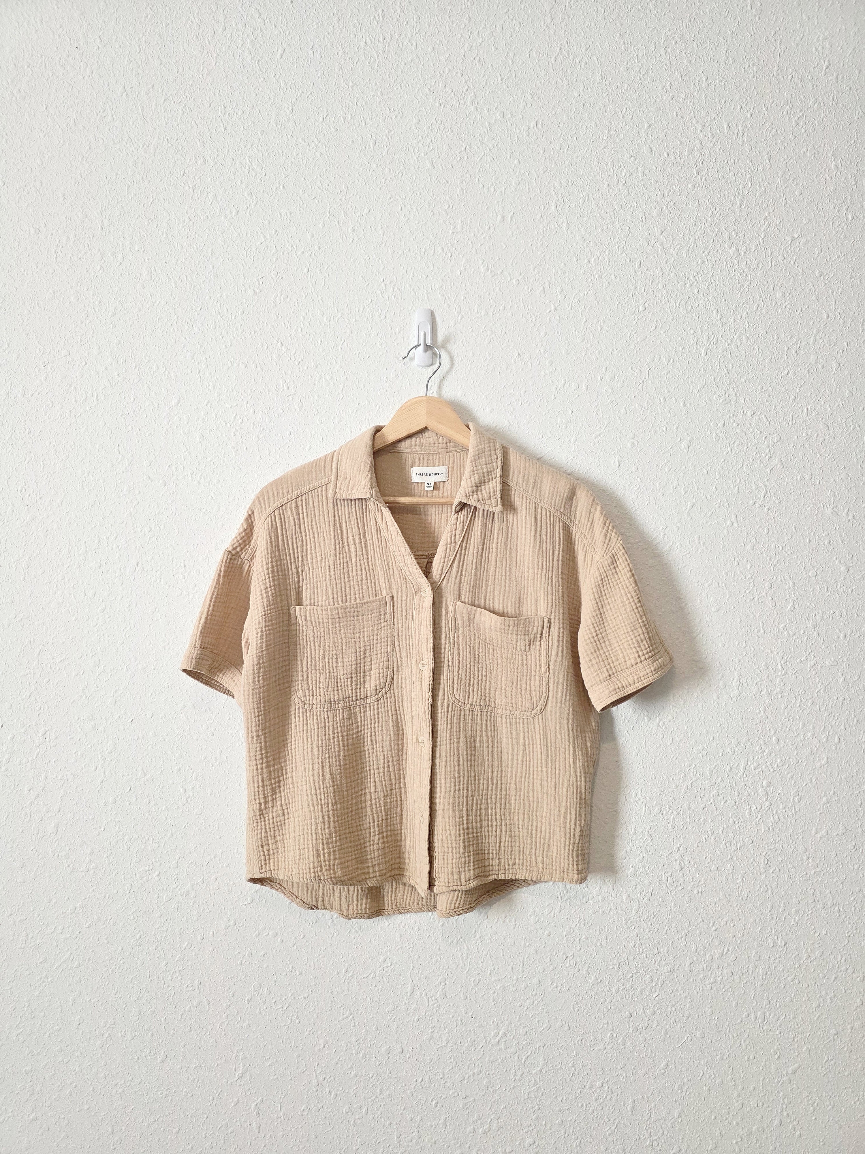 Thread & Supply Gauze Button Up (XS)