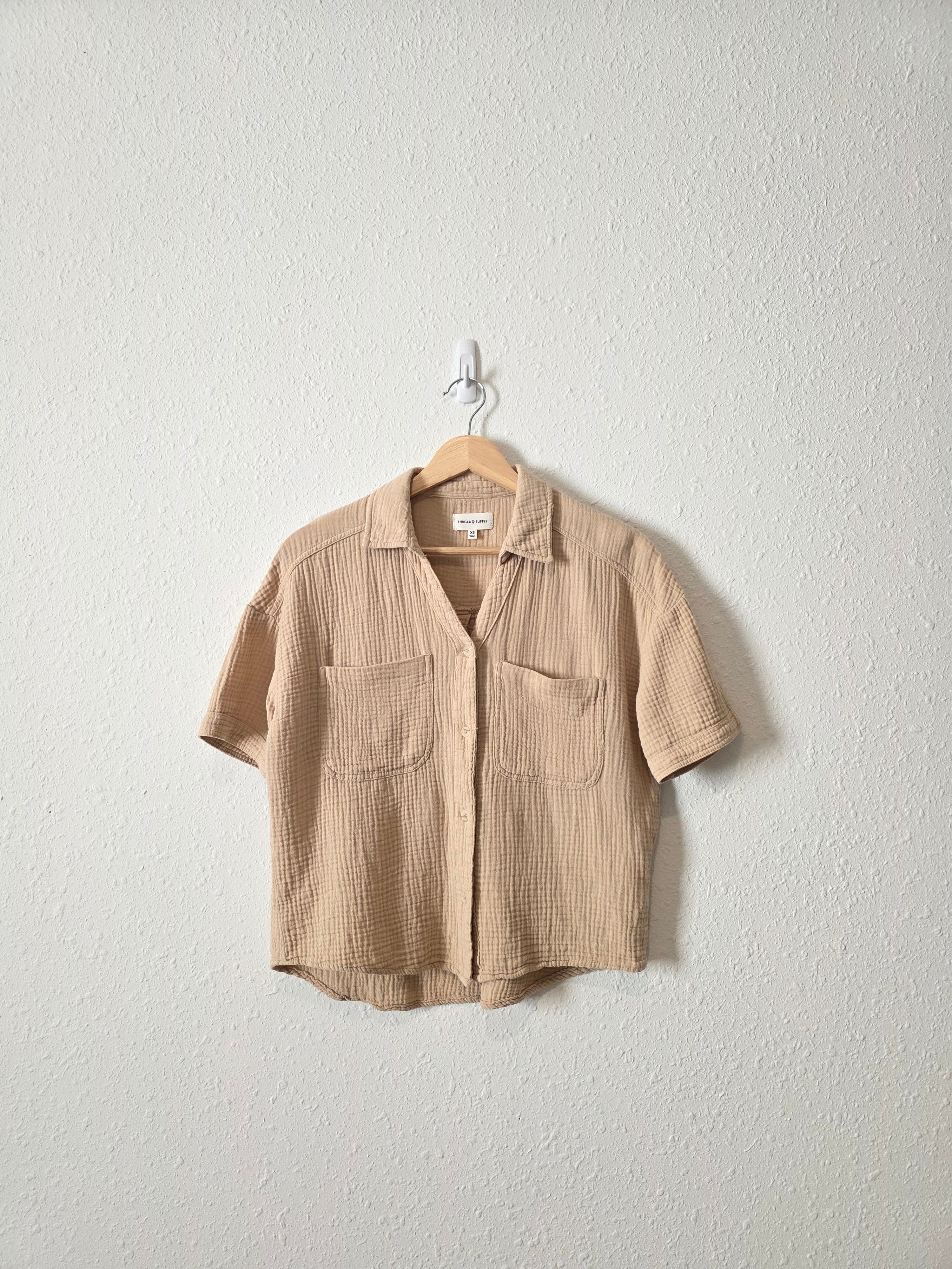 Thread & Supply Gauze Button Up (XS)