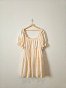 Floral Embroidered Babydoll Dress (XXL)