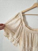 Floral Embroidered Babydoll Dress (XXL)