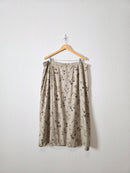 Vintage Neutral Floral Midi Skirt (24)