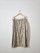 Vintage Neutral Floral Midi Skirt (24)
