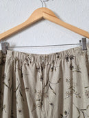 Vintage Neutral Floral Midi Skirt (24)