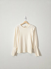Madewell Puff Sleeve Top (XS)