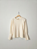 Madewell Puff Sleeve Top (XS)