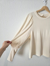 Madewell Puff Sleeve Top (XS)