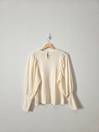 Madewell Puff Sleeve Top (XS)