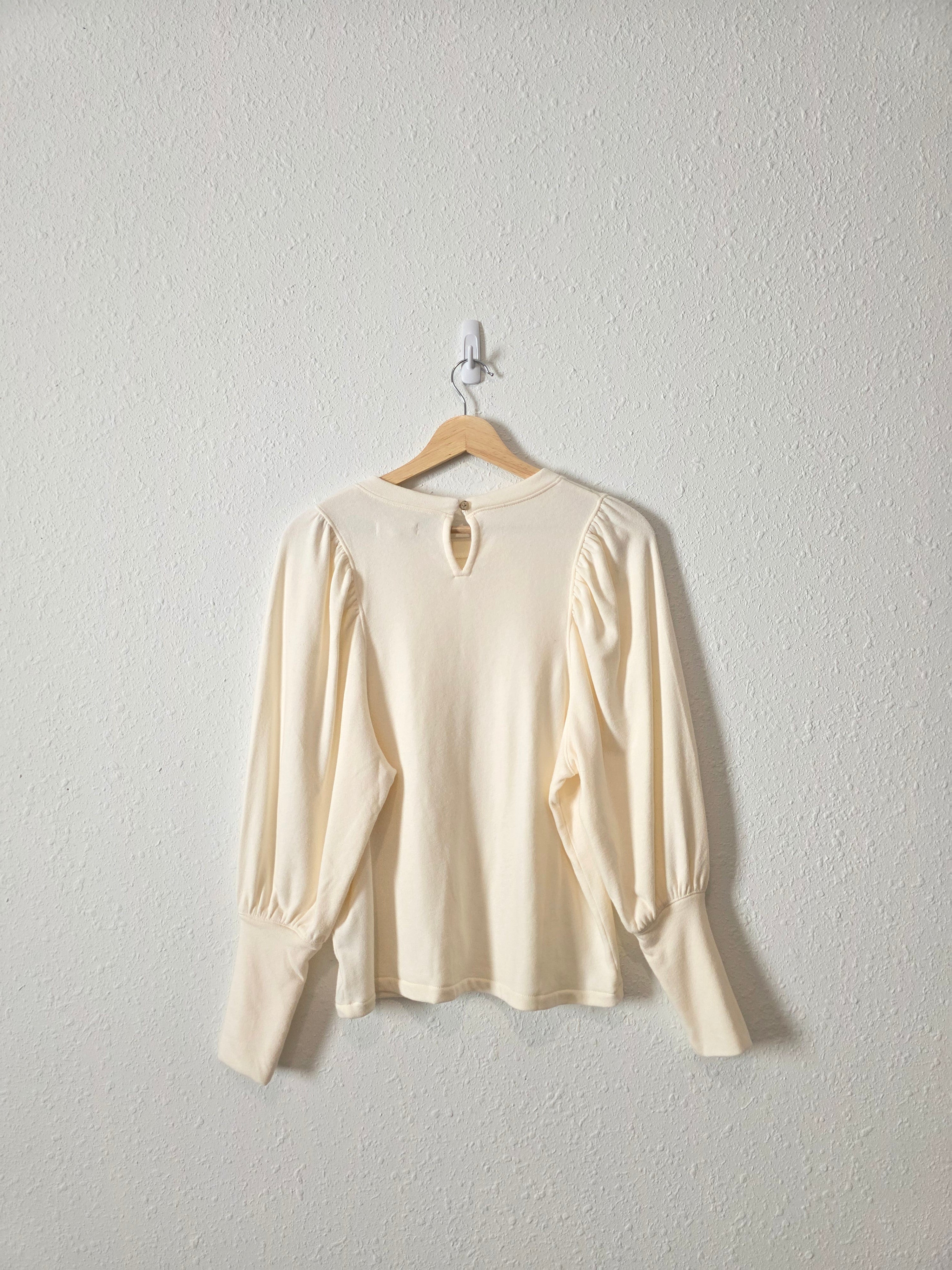 Madewell Puff Sleeve Top (XS)